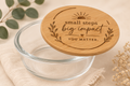 Personalized 32oz Glass Bowl with Bamboo Lid