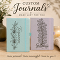 Personalized A5 Vegan Leather Journal – Custom Laser Engraved Journal